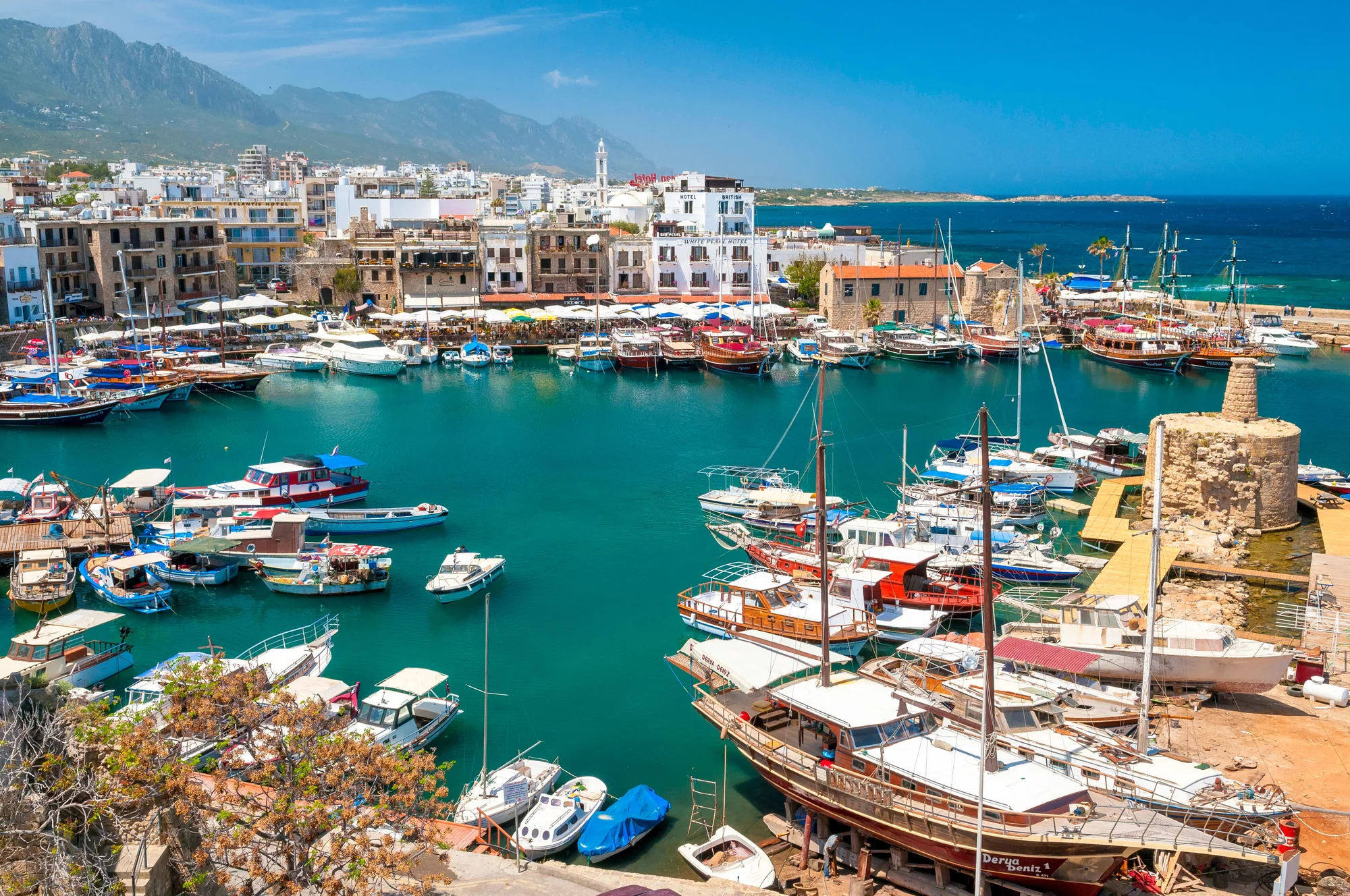Kyrenia harbour and castle, North Cyprus
